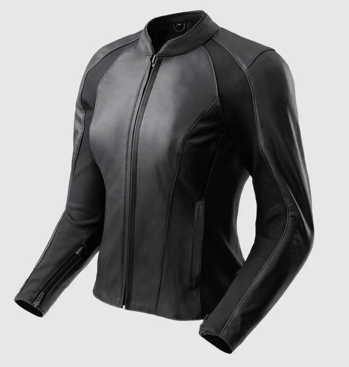 Siena Women's Motorcycle Jacket Black